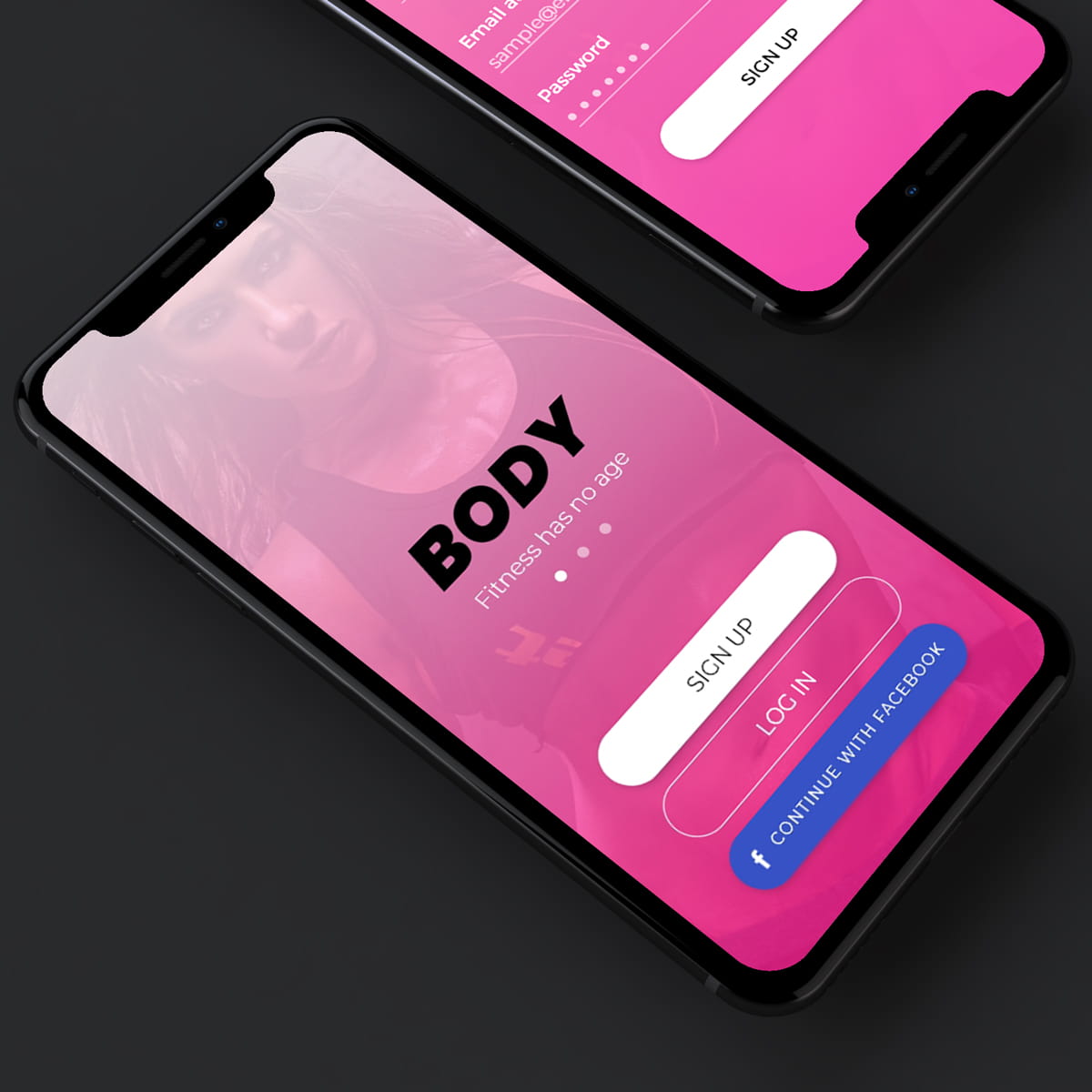 fitness app design